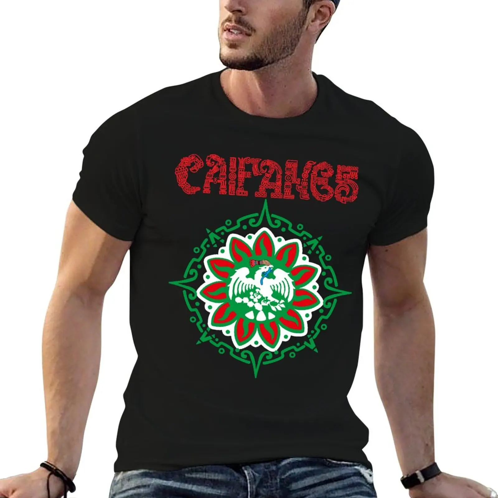 Camiseta Aguila prehispanica, camisetas para hombre, camisetas de algodón suave para hombre, camiseta ajustada para hombre