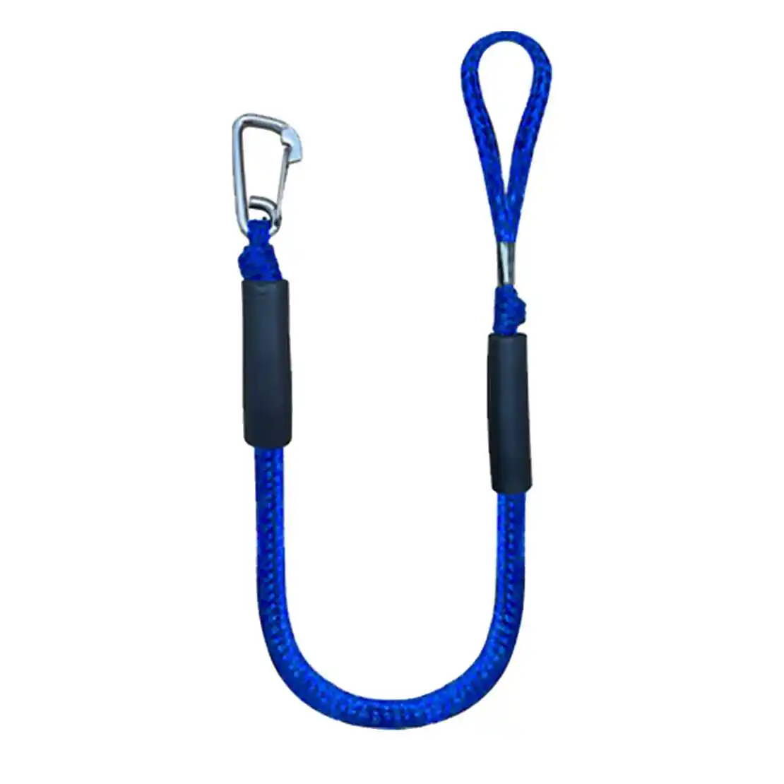 4FT Marine Bungee Dock Line for Boat Mooring Rope Anchor Cord Stretch Shock with Clip Blue