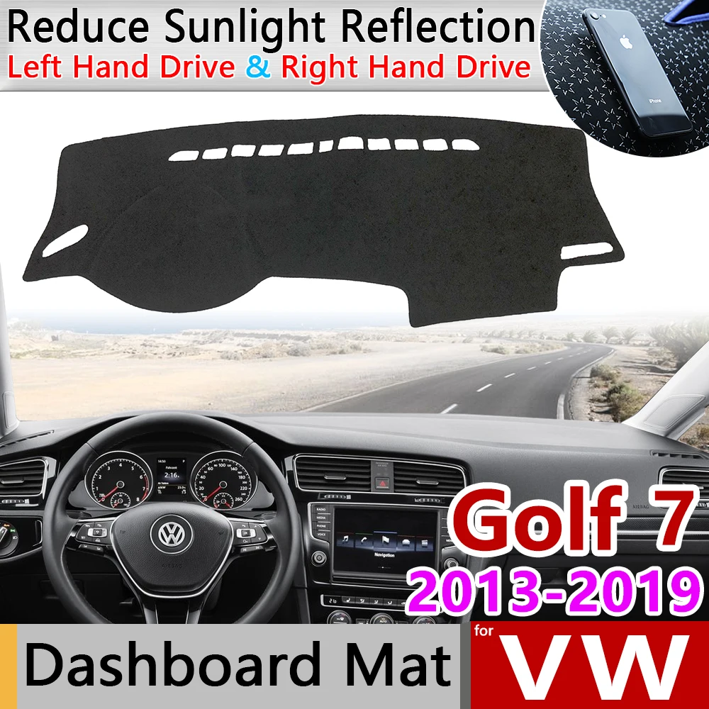 

for Volkswagen VW Golf 7 MK7 2013~2019 Anti-Slip Mat Dashboard Cover Pad SunShade Dashmat Carpet Car Accessories 2015 2016 2018