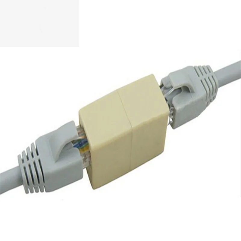 Adaptador de enchufe RJ45 CAT5, extensor de Cable de red LAN, 10 piezas, herramientas de Internet