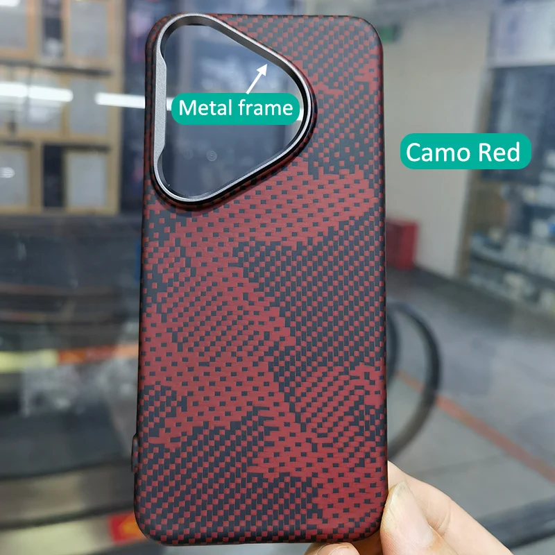 

Compatible For Magsafe Magnetic Wireless Charging Carbon Fabric Fiber Aramid Case For Huawei Pura 80 Pro / Pura70