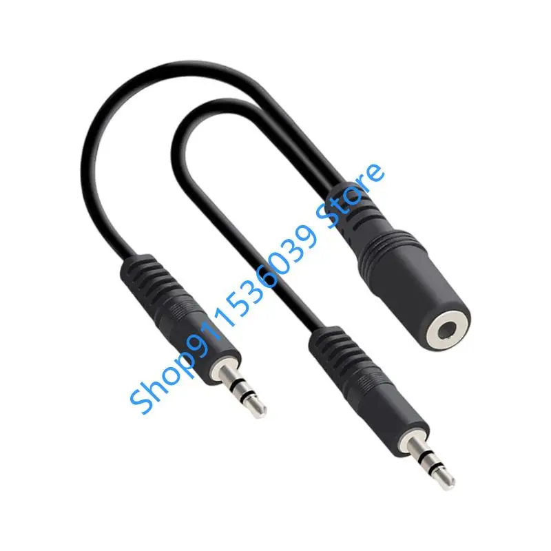 컴퓨터 용 헤드폰 마이크 오디오 변환기 분배기 3.5mm 여성 2 듀얼 3.5mm 남성 헤드폰 마이크 오디오 Y 분배기