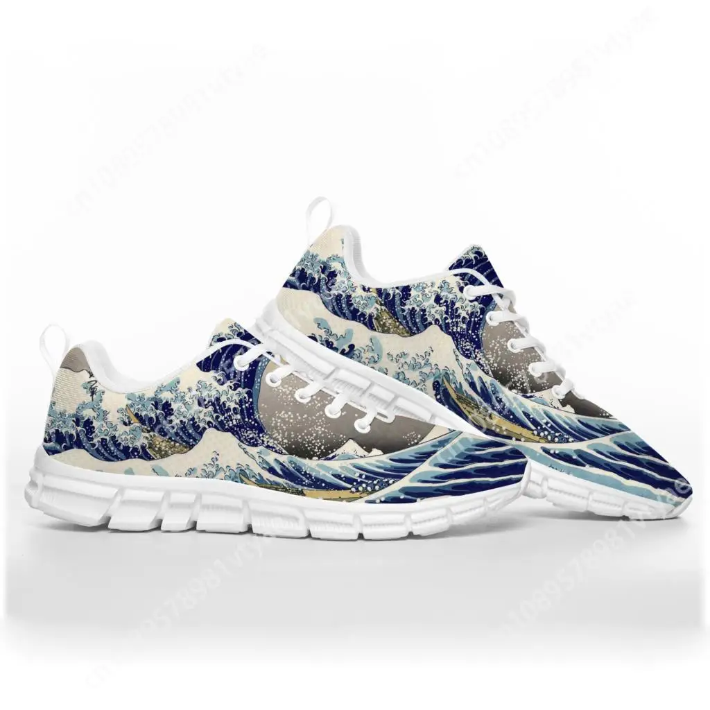 

The Great Wave off Kanagawa Art Sports Shoes Mens Womens Teenager Kids Children Sneakers Custom High Quality Couple Shoe