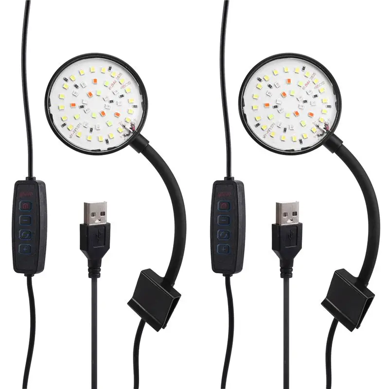 USB Small Fish Tank Light Variable Color Dimming Clip Light Led Light Aquarium Light Water Grass Light Fish Tank Light