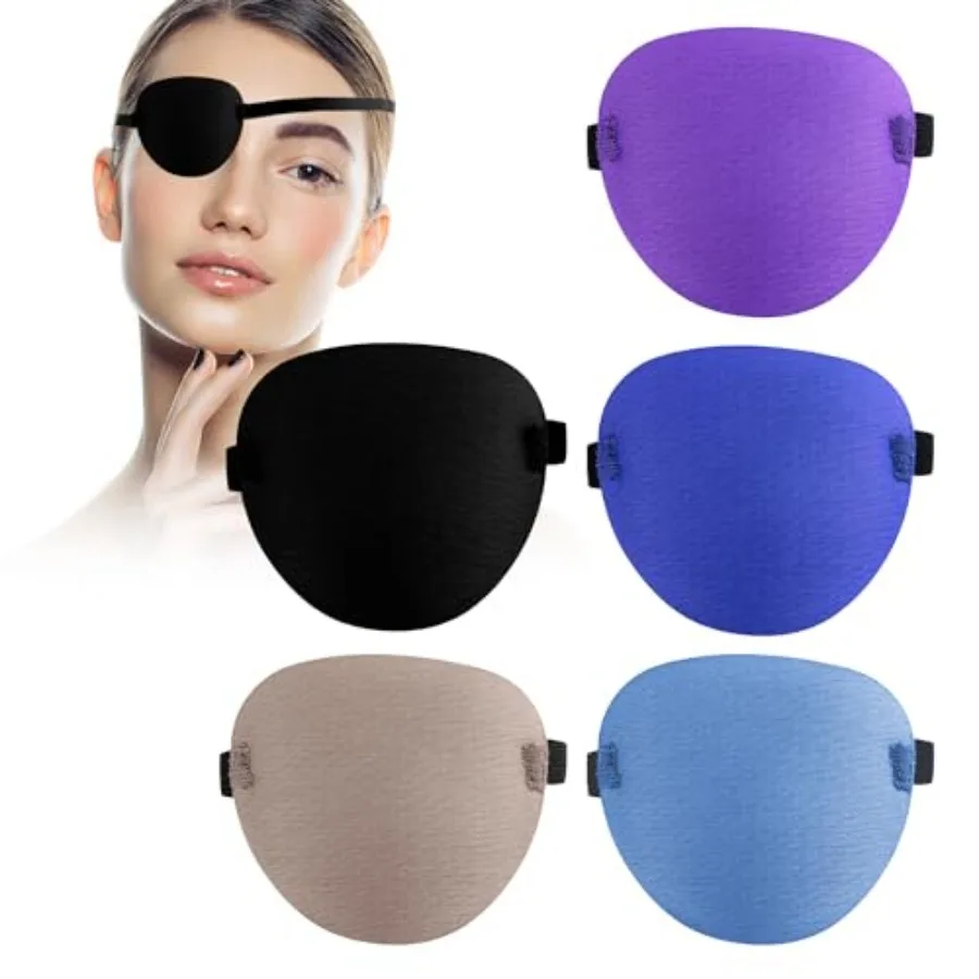 

5PCS Eye Patch, Super Soft Eye Patches, Adjustable Medical Eye Patch for Adults and,Amblyopia Lazy Eye Patches for Left or Righ