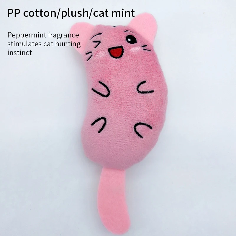 Cute Cat Toys Funny Interactive Plush Cat Toy Mini Teeth Grinding Catnip Toys Kitten Chewing Mouse Toy Pets Accessories