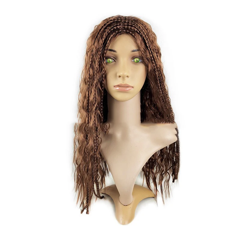 Perruque de déguisement sirène pour fête d'halloween, accessoires de déguisement, casques, perruque de Cosplay, personnage de film, accessoires pour cheveux