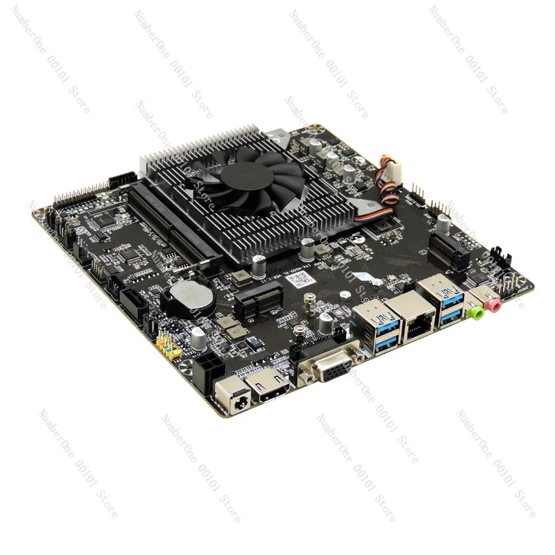 12th Gen N150 Mini ITX Motherboard, Quad Core All-in-One PC Mini Host, HTPC Advertising Player with DC Power