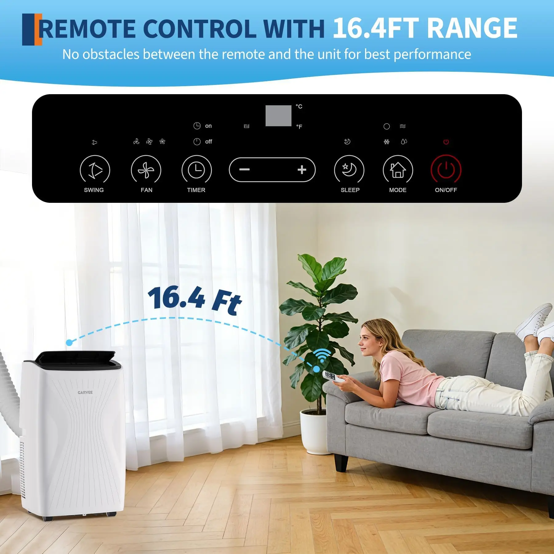 High Efficiency 14000 BTU Portable Air Conditioner 5 In 1 Floor Standing AC Unit With Cooling Fan Dehumidifier Auto And Sleep Modes Quiet Mobile Air Conditioner For Rooms Up To 650 Sq Ft With Remote