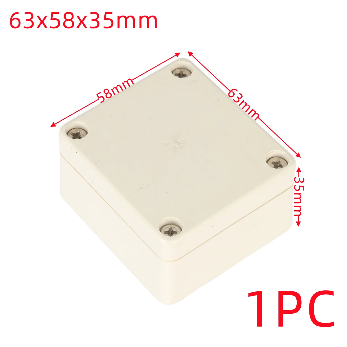 1PC White DIY ABS Plastic Project Box Storage Case Housing Instrument Case Enclosure Boxes Electronic Supplies