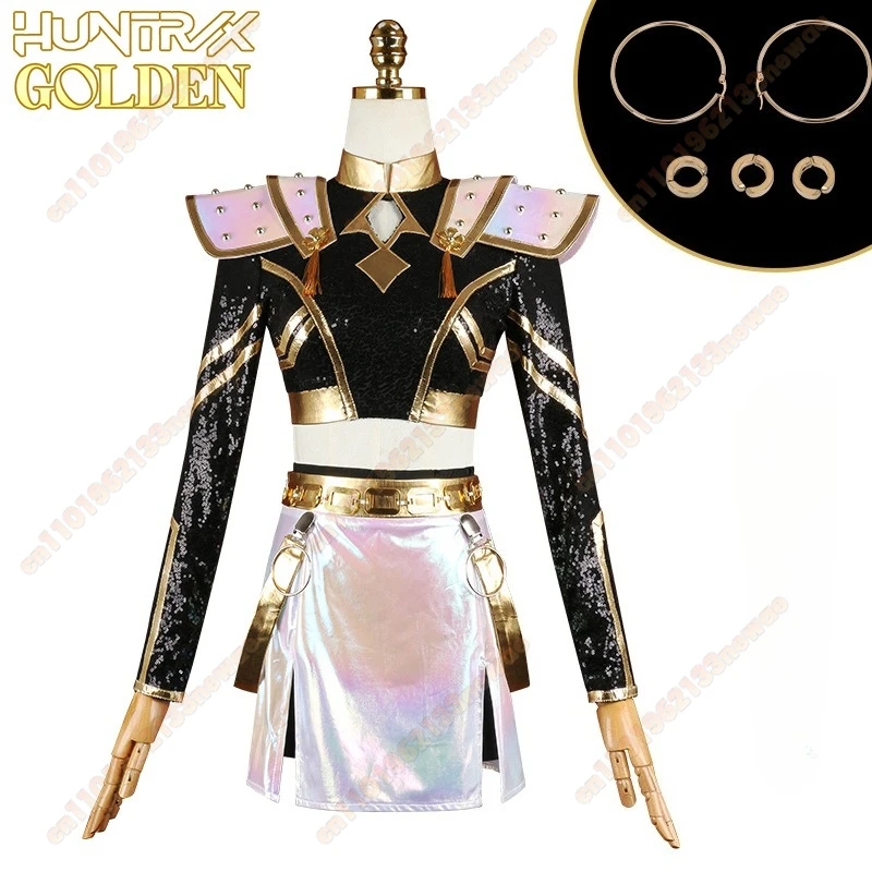 Nuevo disfraz de Zoey Kpop Demon Hunters, disfraz de Zoey Golden, disfraz de Rumi Mira, traje de escenario, uniforme de juego de rol de Halloween para mujer