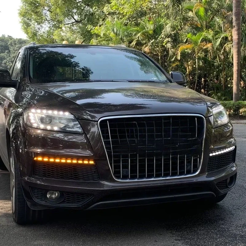 

Dynamic Yellow Turn Signal Daytime Running Light Fog Lamp LED DRL for Audi Q7 2010 2011 2012 2013 2014 2015
