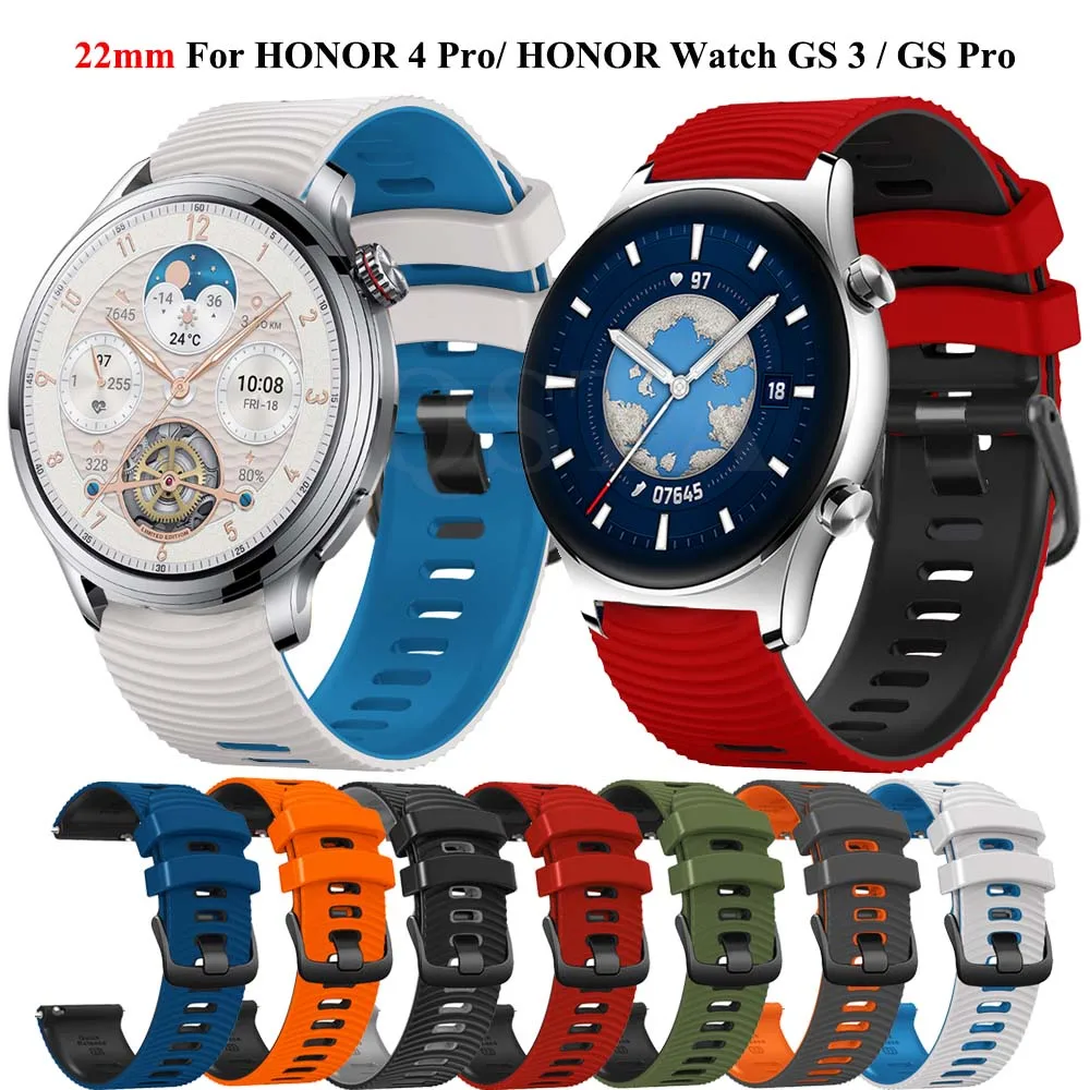 New 22MM Smart Watch Band For Honor 4 Pro Magic Watch 2 46mm Honor GS Pro GS 3i GS 3 Hot Strap Silicone Soft Wristband Bracelet