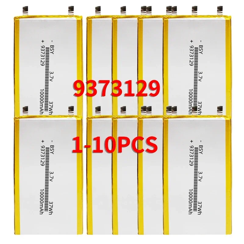 New 3.7V 9373129 10000mAh Soft Package Battery Cell For Power Bank Bluetooth Speakers Tablet DVD 8873129 8870129 DIY Weld