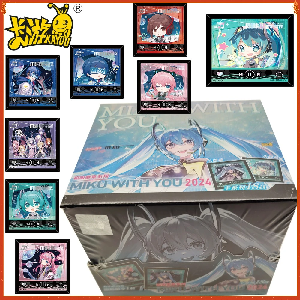 

Genuine Kayou Hatsune Miku Cartoon Badge Adorable Anime Peripheral Collectible Trendy Brooches for Backpack Accessories Gifts