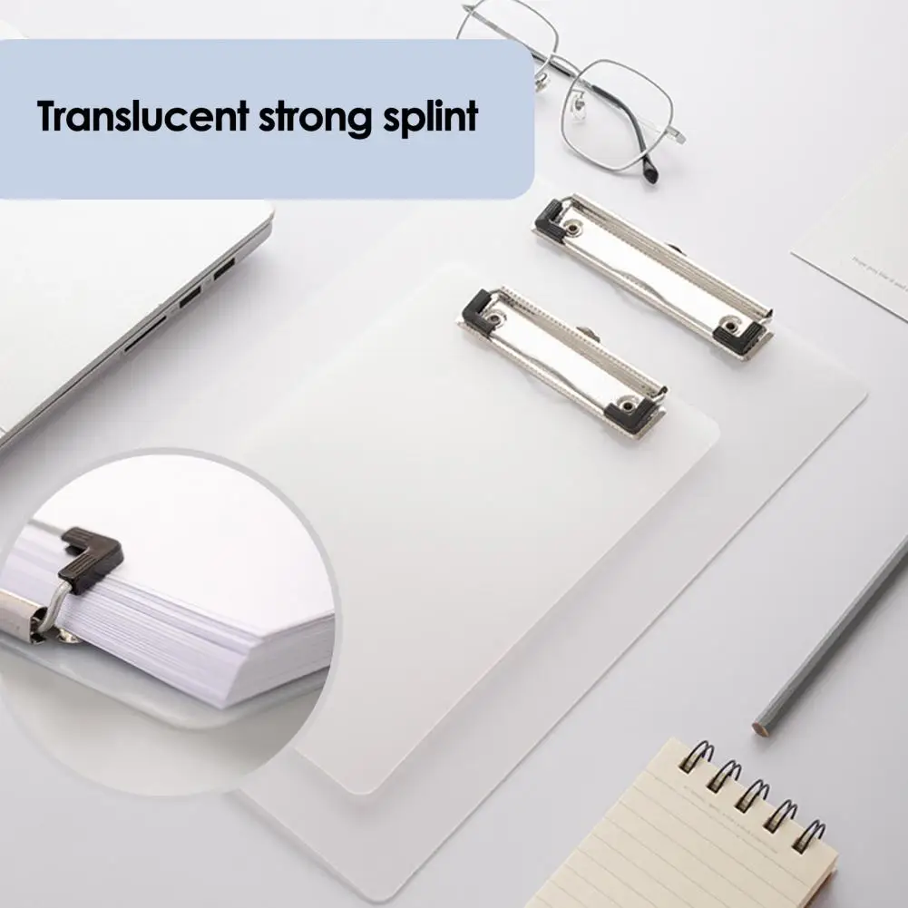 2Pcs File Splint Rounded Corner Clamping Force Telescopic Hook Smooth Writing Bending-resistant A5/A6/A4 Stationery File Sorter