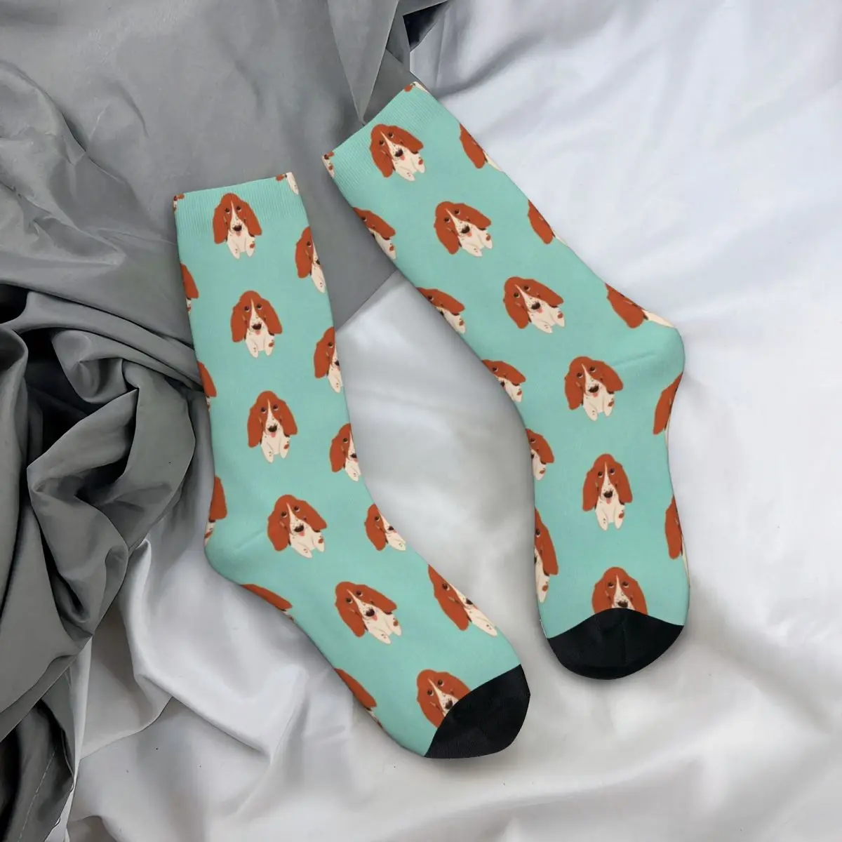 Basset Hound Stockings Cute Animals Custom Funny Socks Winter Non Slip Socks Female Outdoor Quality Socks