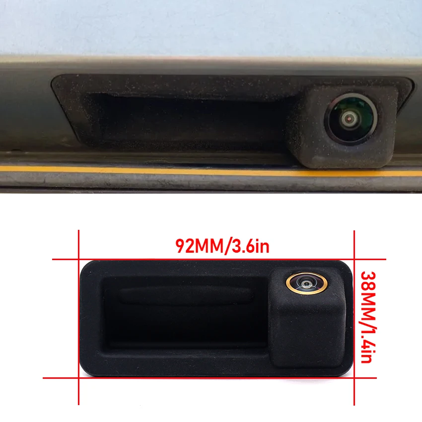 Golden HD 1080P Vehicle Reverse Backup Trunk Handle Camera For Ford Mondeo MK4 CHIA-X Fiesta ST Kuga MK1 S-Max C-Max Focus 2 MK2