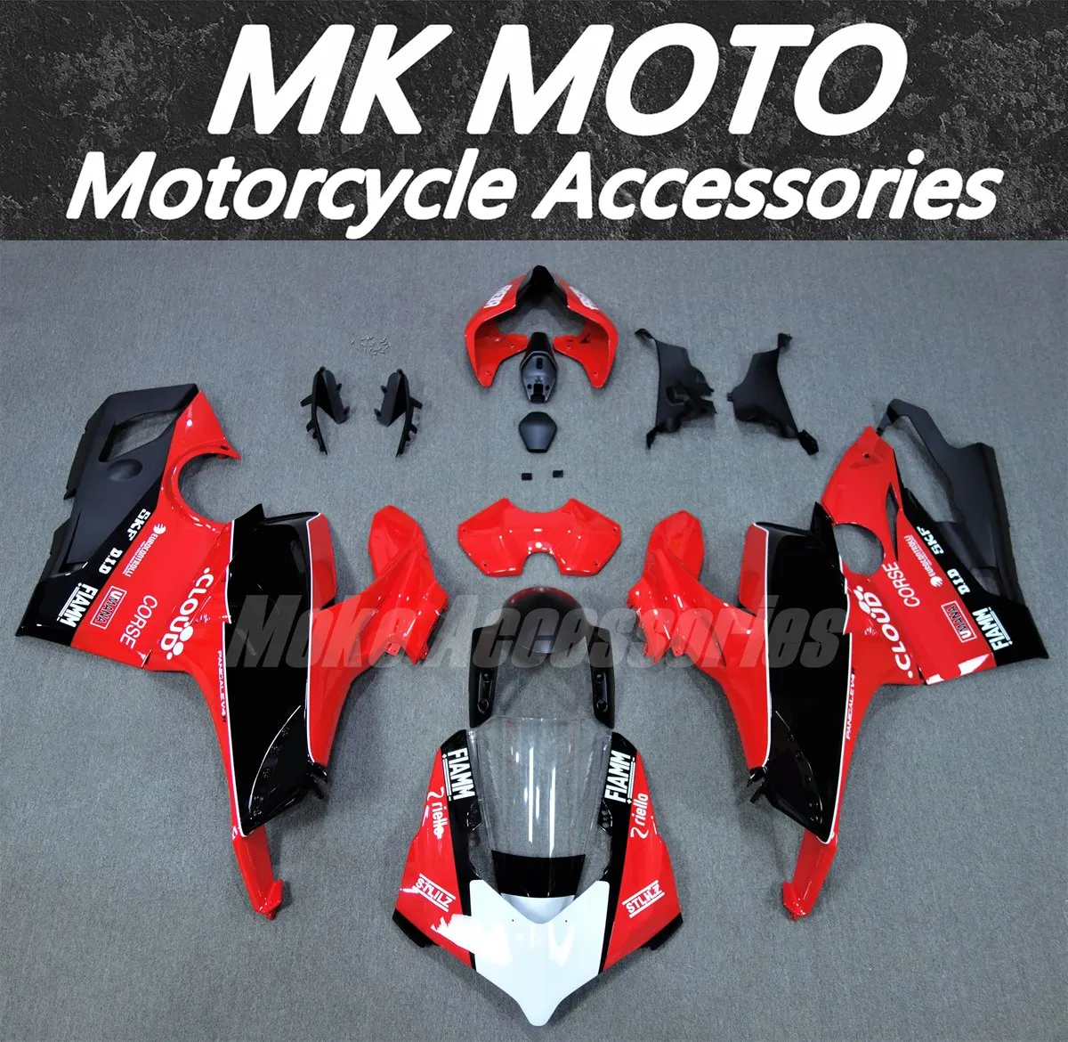 

Fairings Kit Fit For Panigale v4s v4r 2020 2021 Bodywork Set 20 21 Abs High Quality Injection Black Red Gray