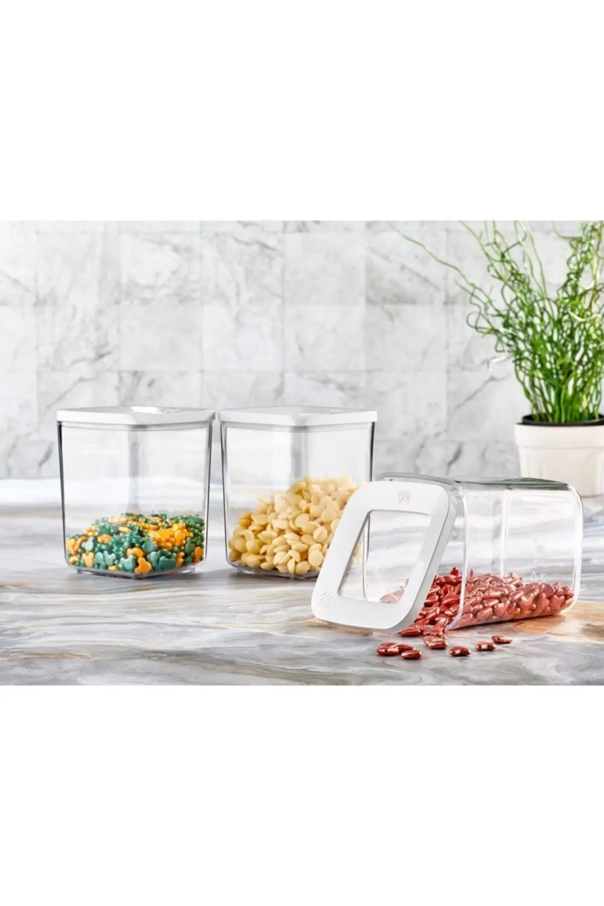 

DOLBOVI acrylic square 9 storage container set