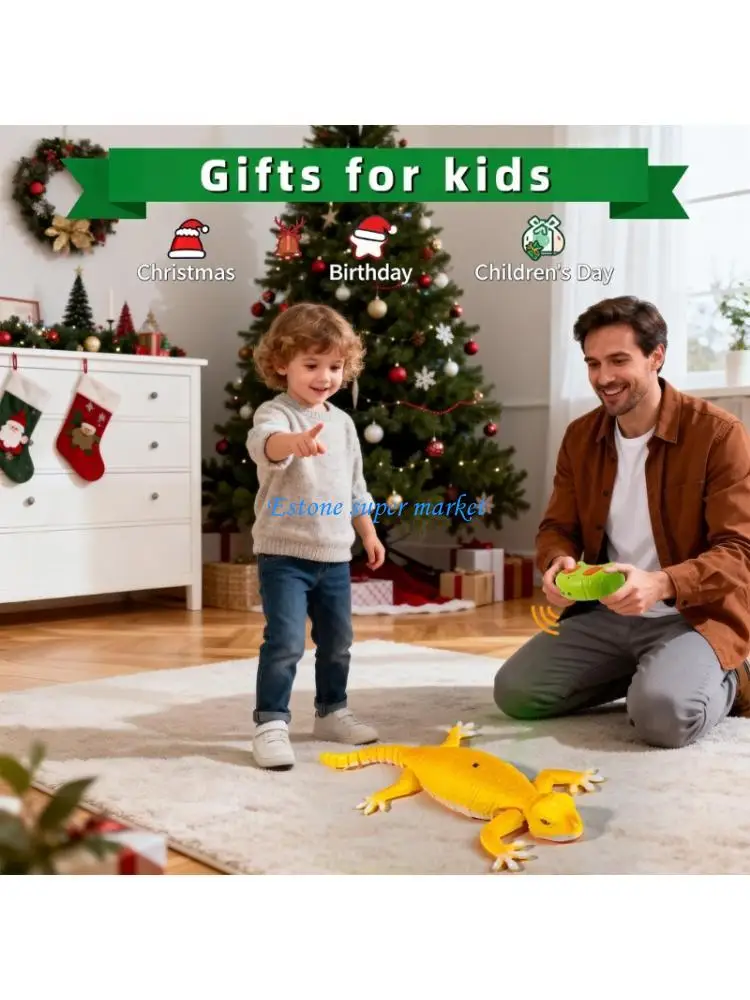 

090B Настенная игрушка-ящерица из устойчивого к падению пластика и стабильного беспроводного управления, семейная игра для детей