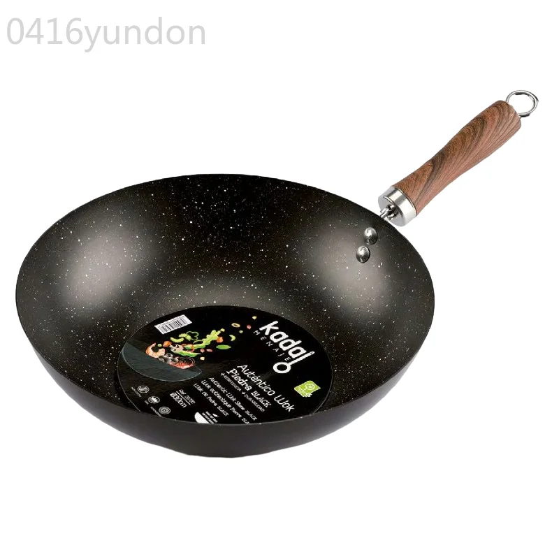 Wok Black stone pan non-stick Kadal china food making Ware 24 , 30 cm