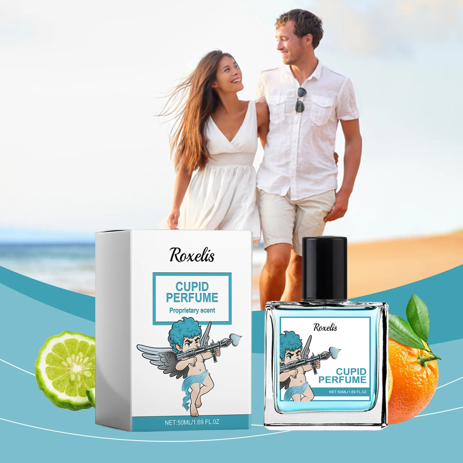

Cupid Cologne Spray - Mild and Elegant, Portable Fragrance for Couples, Ideal for Date Atmosphere