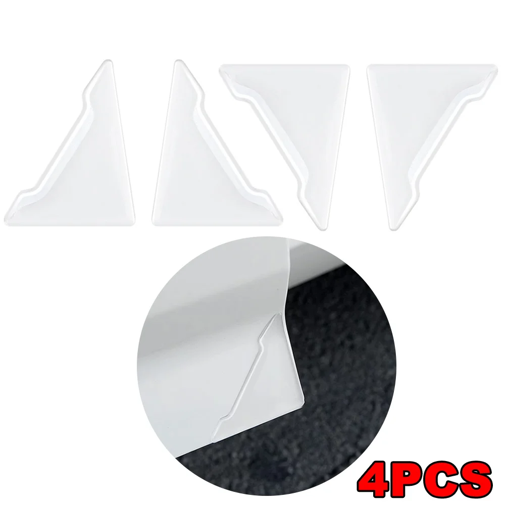 

4pcs Car Door Corner Transparent Protective Stickers Anti-collision Anti-Scratch Cover Car Door Protector Sticker Accessories