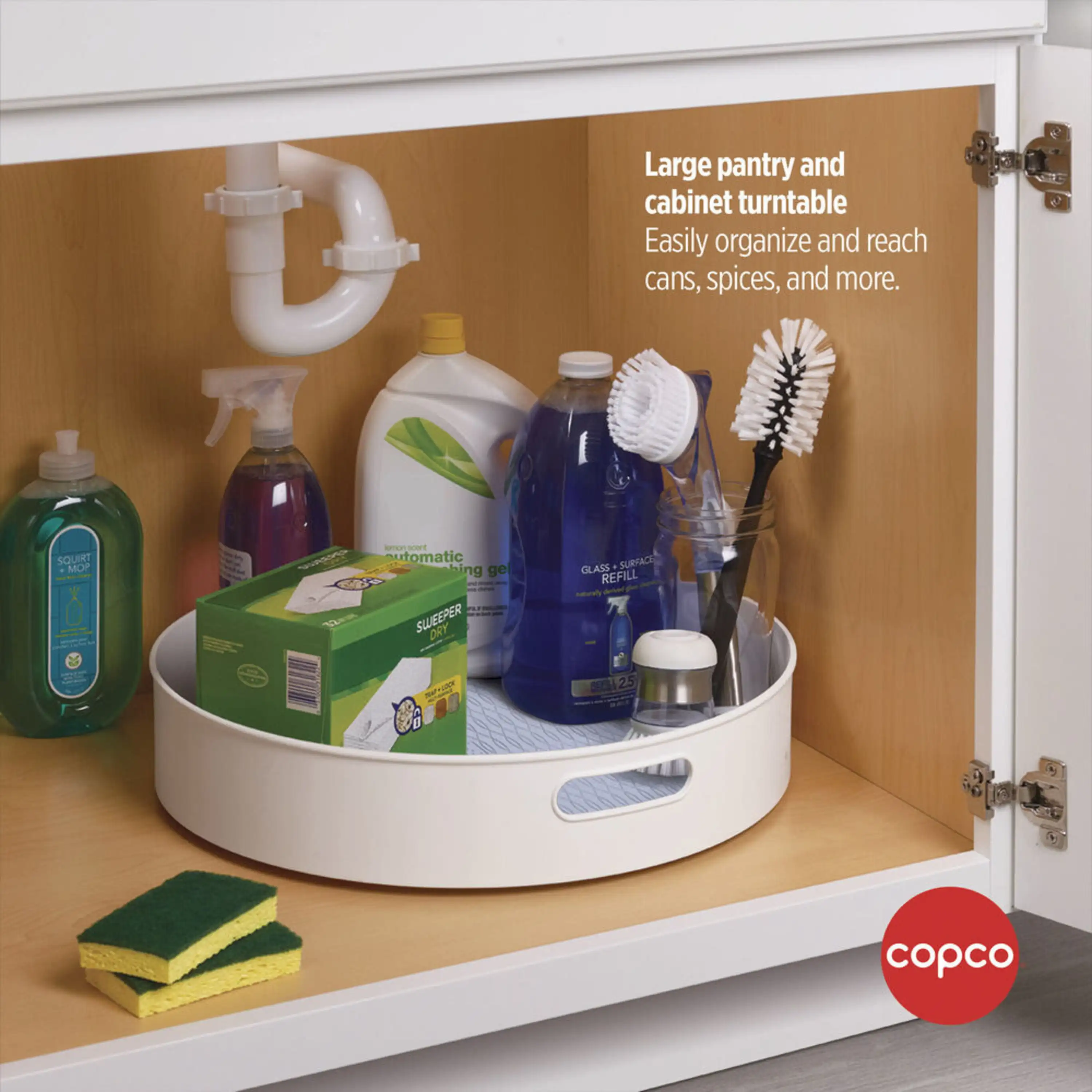 Copco Basics 18-inch Non-Skid Under Sink Storage Turn Table