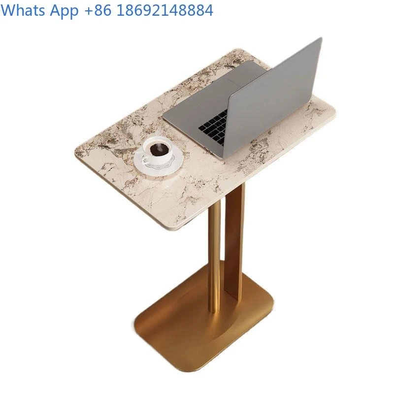 Marble Top Side Table Luxury Minimalist Coffee Table for Living Room Bedroom Balcony