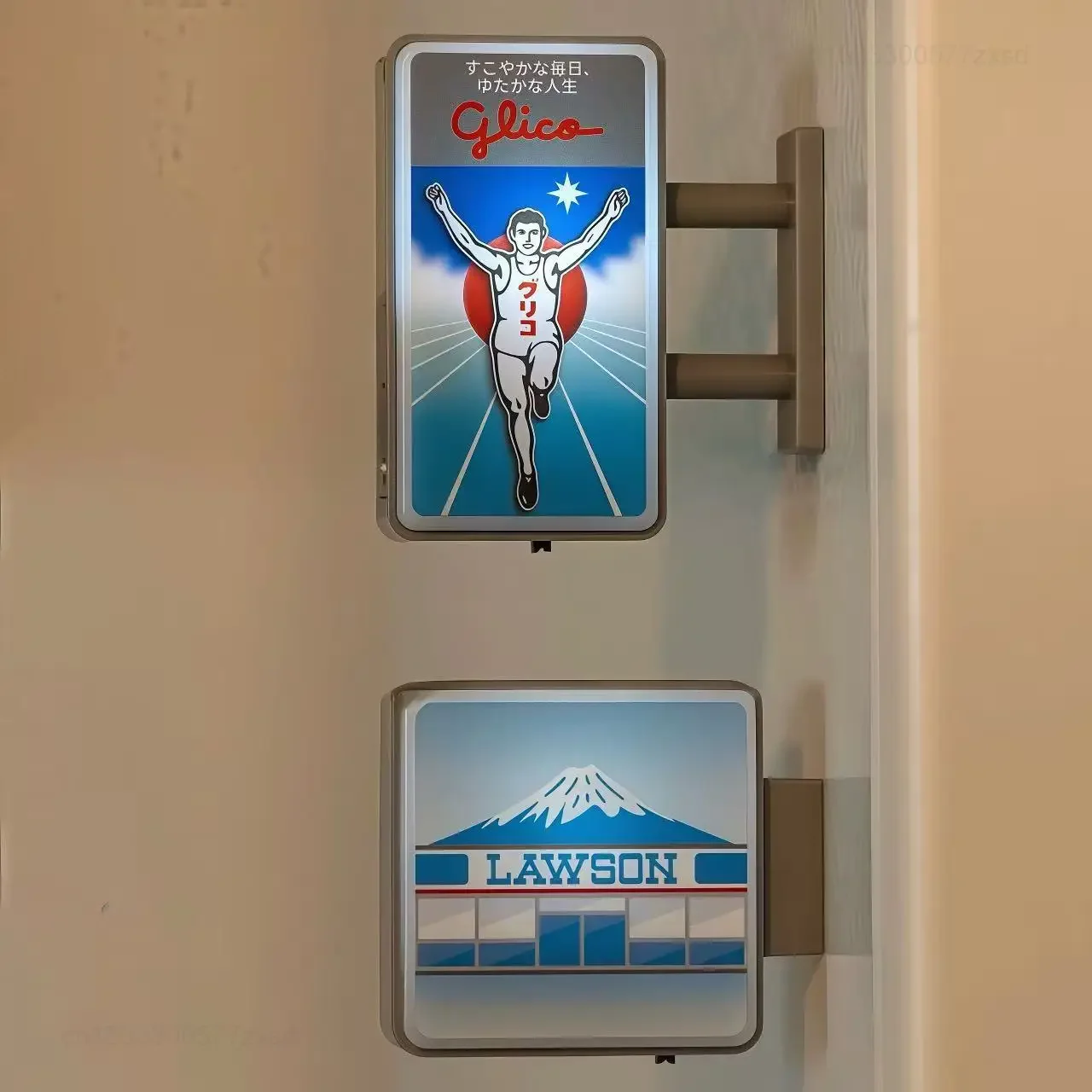 Dotonbori Glico 711 Lake Kawaguchi-ko Town Lawson Advertising Store Sign Lightboard Photo Spot ملصق مغناطيس الثلاجة #3