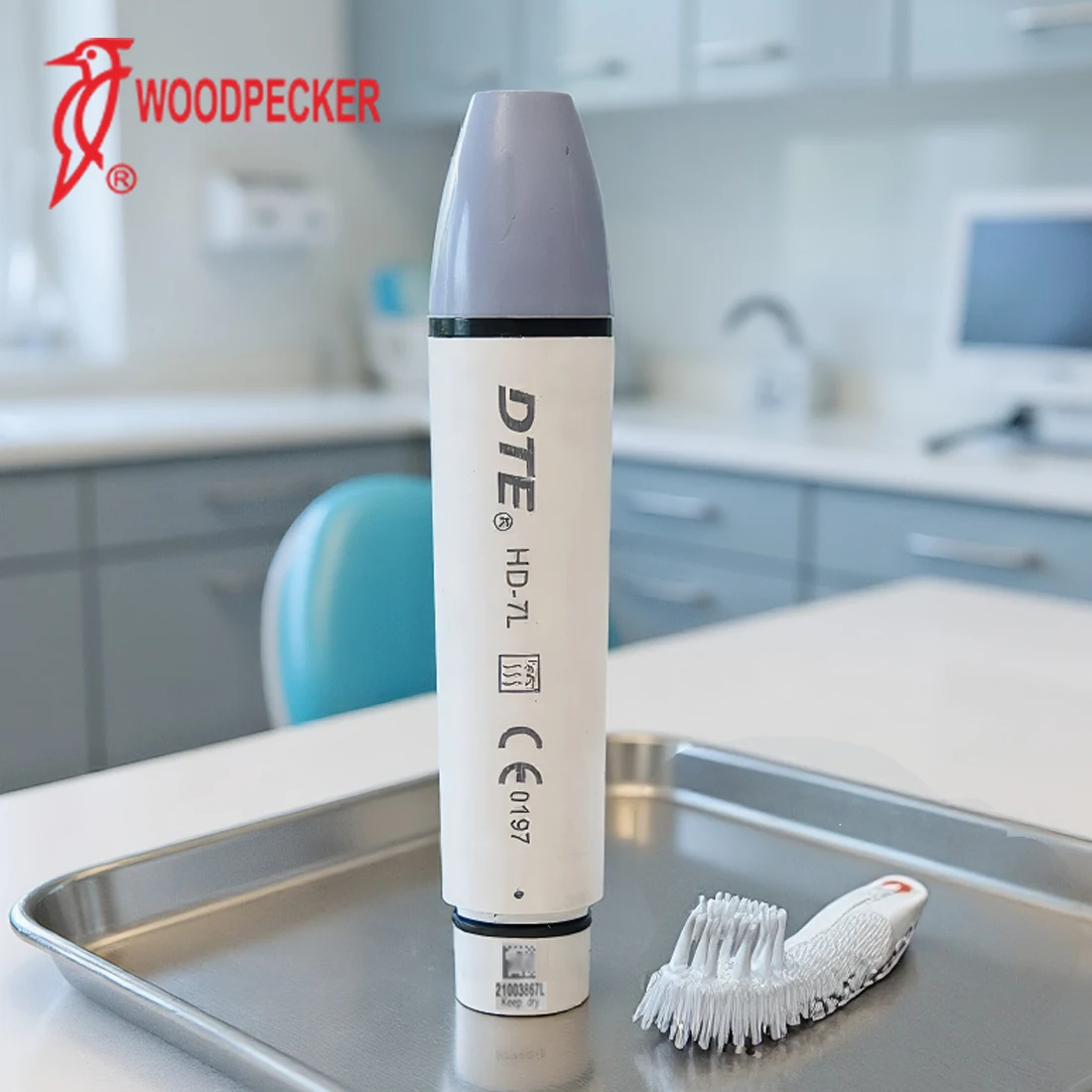 Woodpecker DTE HD-7L HD-7H Dental Ultrasonic Piezo Scaler Handpiece With Led HD-7L HD-7H Dentistry Ultrasound Scaler Handle Fit