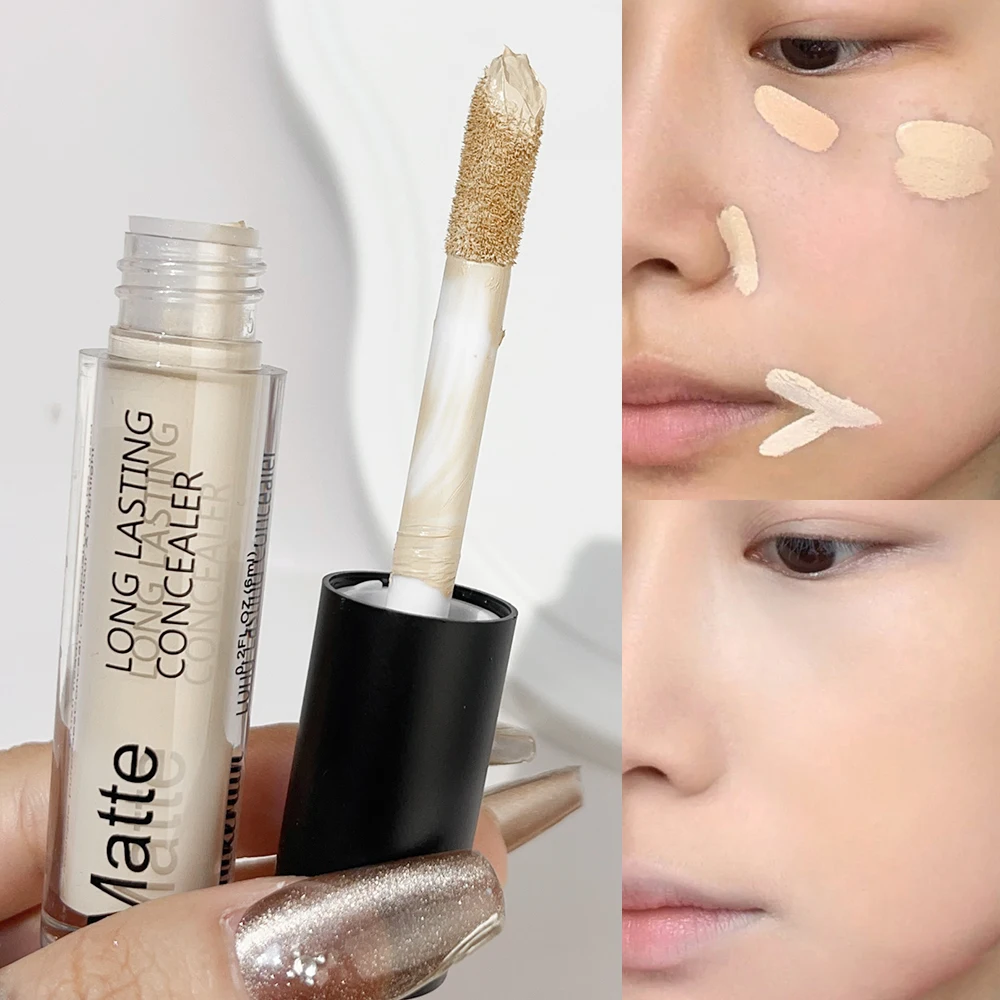 Waterproof Liquid Concealer Cream Makeup Long Lasting Moisturizing High Coverage Acne Eye Dark Circles Foundation Cream Cosmetic