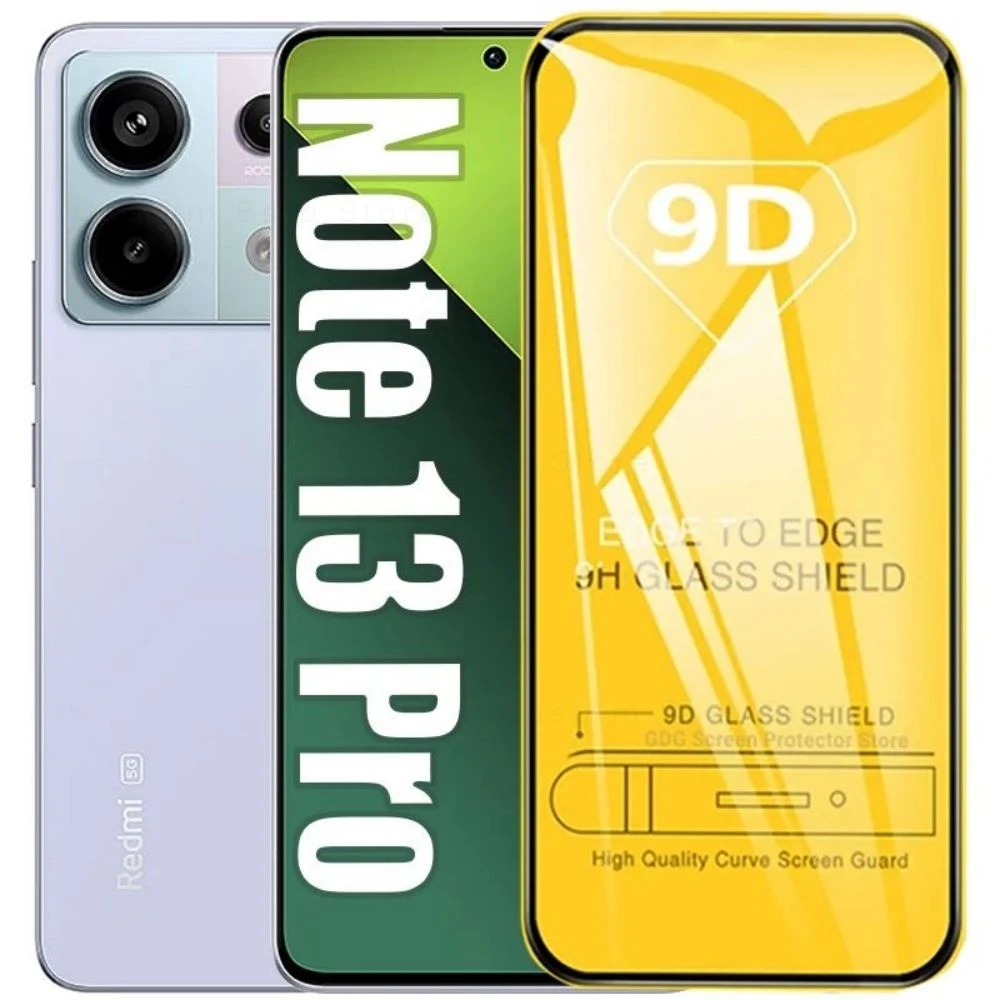 9D HD Screen Protector For Xiaomi Redmi Note 13 12 11 10 9 8 7 Pro 12s 11s 10s 8T 10C Redmi Note 13 Pro 4G 5G Protective Glass