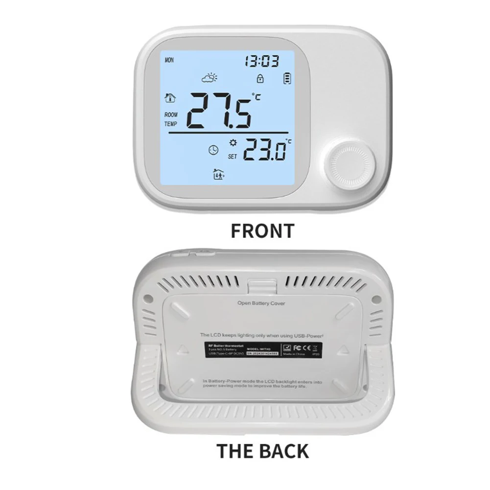 

For Smart Wireless Thermostat for Tuya with WiFi For RF433 Support Compatible with For Alexa Voice Home Control