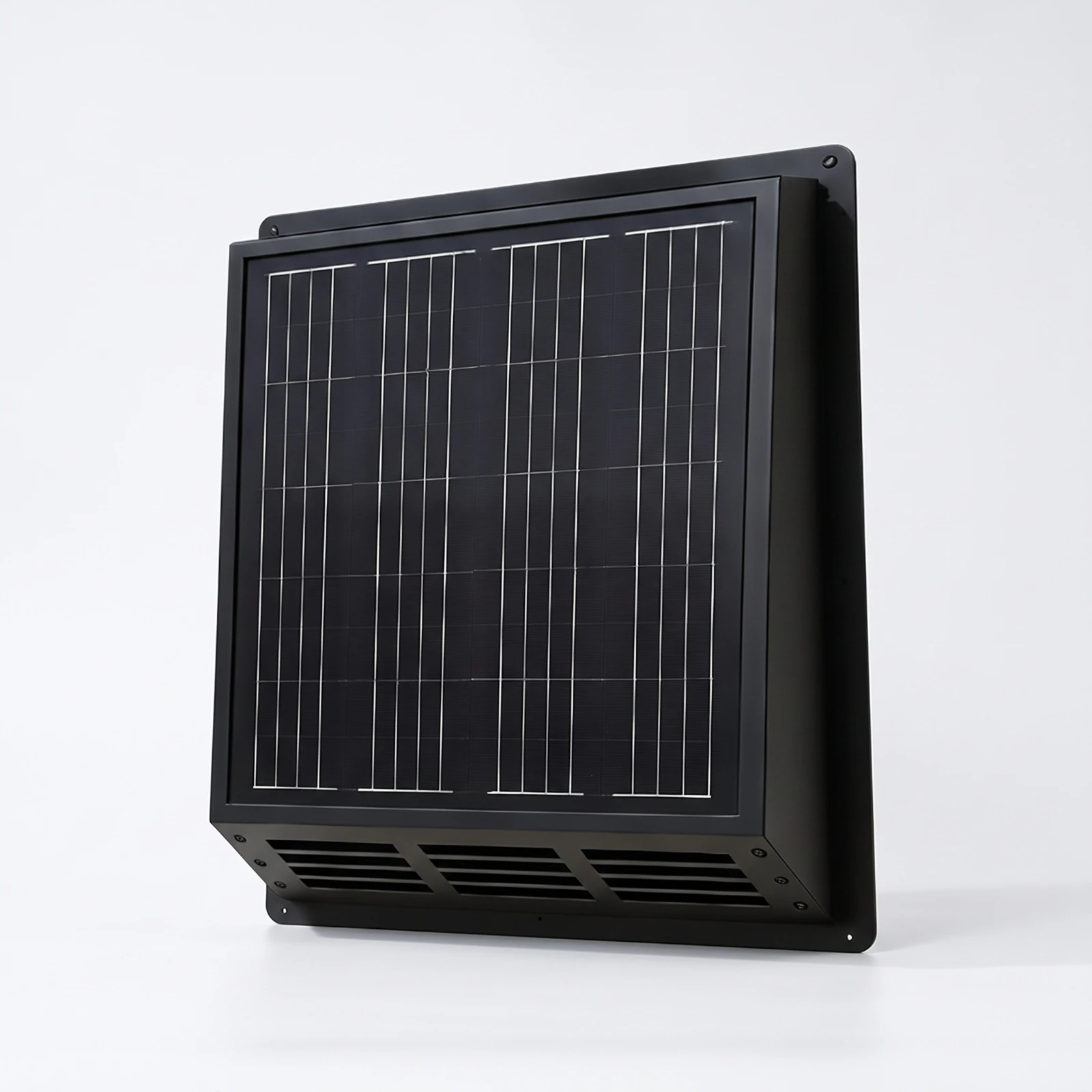 Integrated Duct Fan with Solar Panel Compact Solar Duct Fan Energy-Saving Strong Ventilation for Sunrooms, Roof Vents