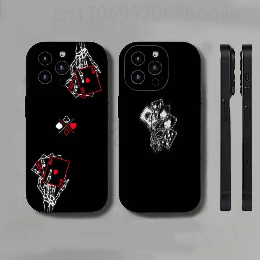 

Poker Gothik Phone Case For iPhone 17,16,15,14,13,12,11 Pro,Max,Plus,X,XS,XR,SE,Mini
