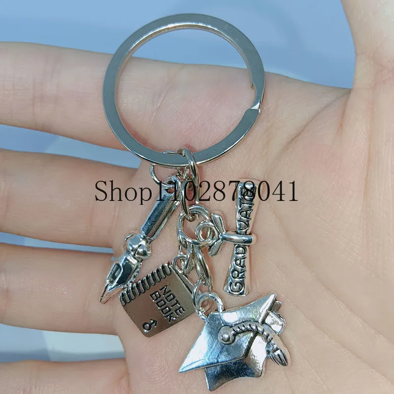 Popular Jewelry Alloy Pendant Keychain Happy Graduation Exquisite Craftsmanship Fashion Gift