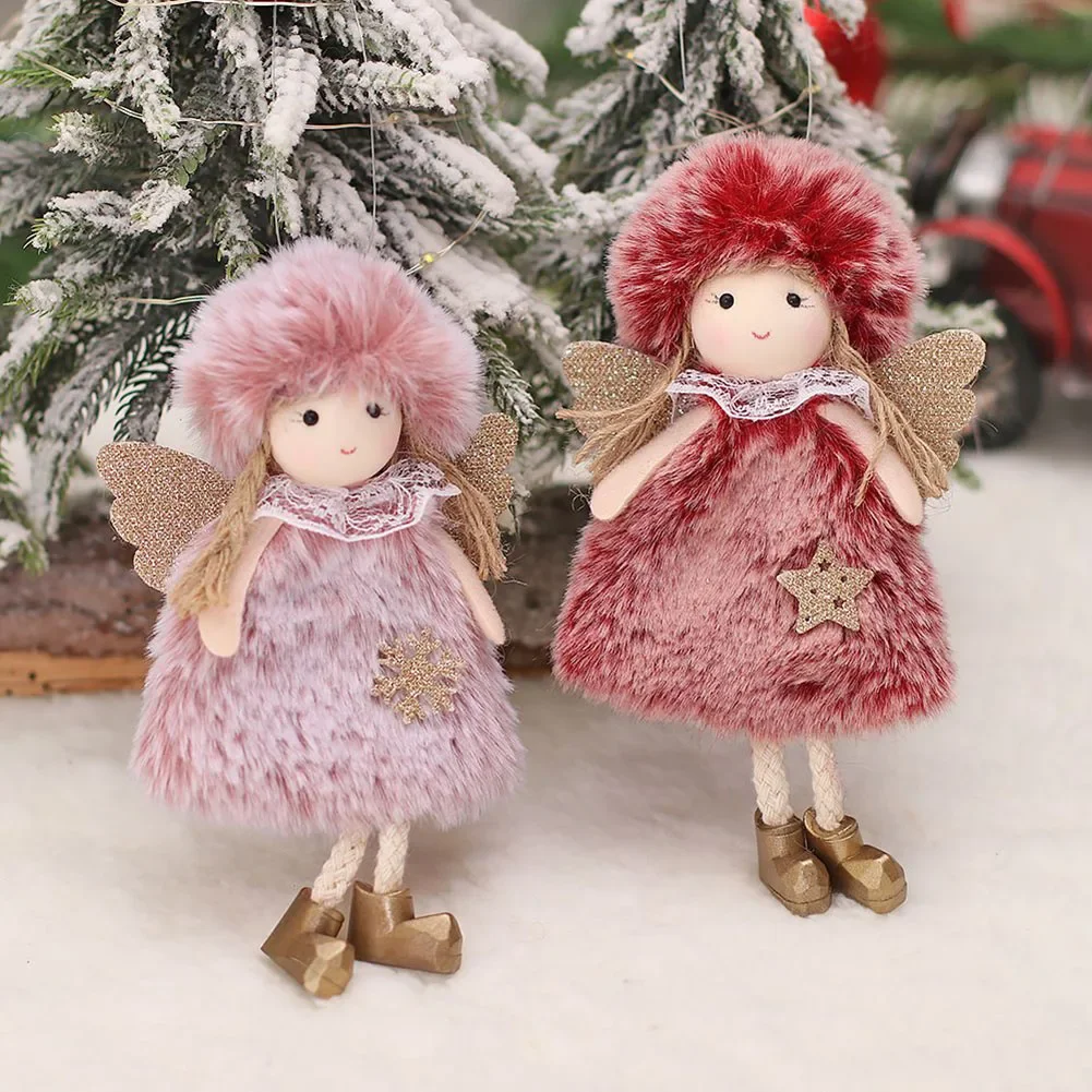 1pc Christmas Angel Dolls Xmas Tree Pendant Ornaments 2025 New Year Christmas Decoration For Home Natal Noel Decor