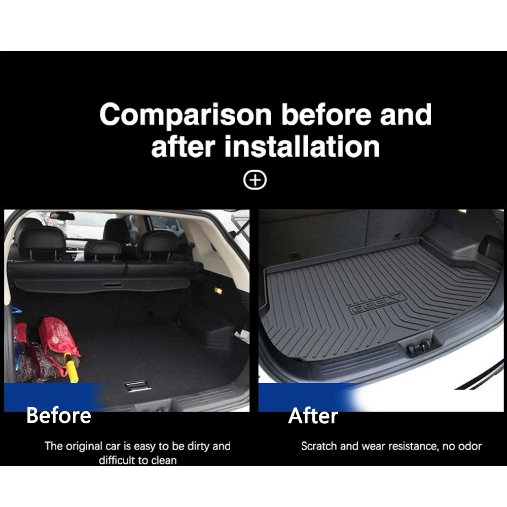 for MG EHS Plug-in Hybrid PHEV 2020 2021 2022 2023 Accsesories Car Boot Cargo Mat Floor Rear Trunk Liner Tray Waterproof Carpet