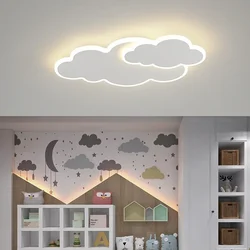 Led Ceiling Chandelier Creative White Cloud Bedroom Lighting Cartoon Room Decor Kids Read Study Home Decoration LED Lights