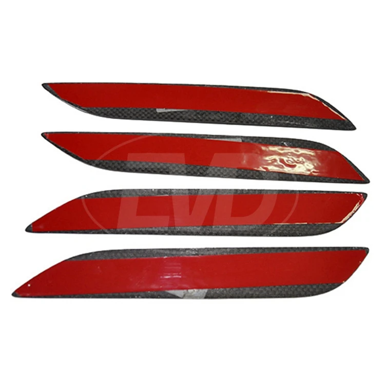 DRY CARBON FIBER OUTER DOOR HANDLE COVER for 2014-2018 TESLA MODEL S 4