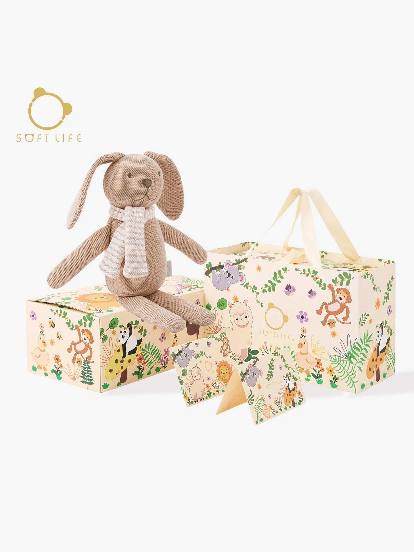 

Мягкая успокаивающая кукла-кролик Soft Life, игрушка класса А для малышей, кукла Abbebe S, подарок на день рождения, плюшевая кукла-комфортер для младенцев и детей