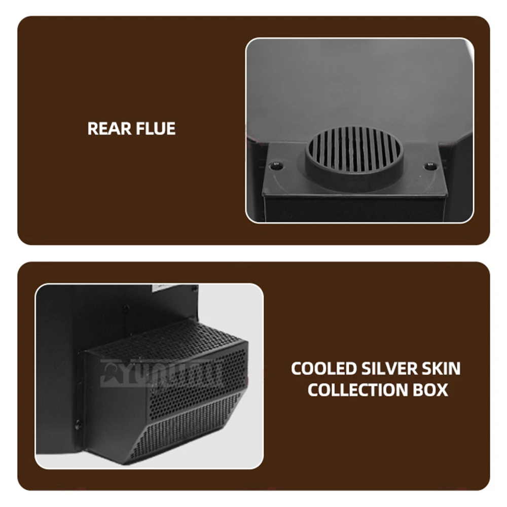 Torréfacteur électrique de grains de café IT-CBR-1, 400g, torréfacteur Commercial de grande capacité, Machine à torréfaction automatique