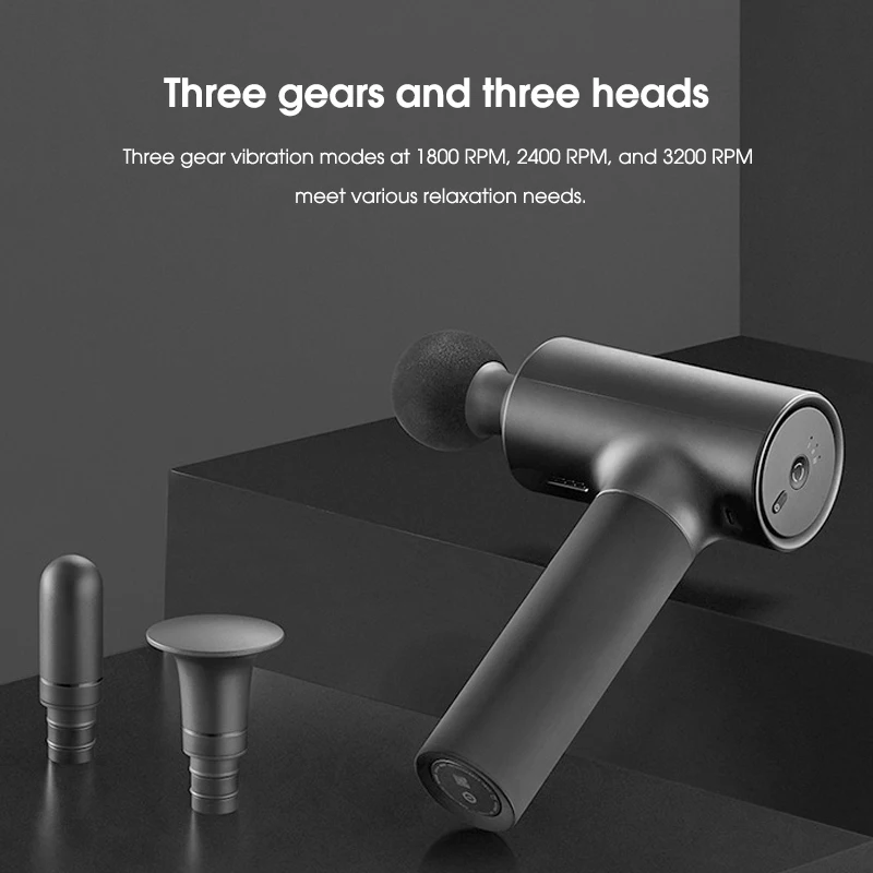 Xiaomi Mijia Massage Gun Smart Home Multiple Gears Speed Levels Electric Slimming Muscle Fascia Gun Percussion Massagers Gift