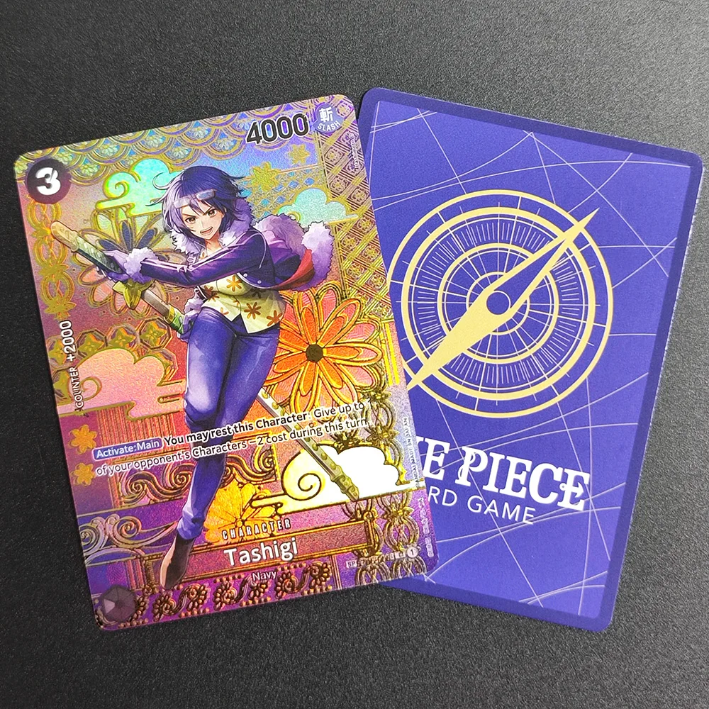 Tarjeta Coleccionable Proxy One Piece 2024, One Piece EN OP08 Tashigi ST06-006, Tarjeta Súper Rara, Tarjeta Individual Clásica de Anime, Juguetes