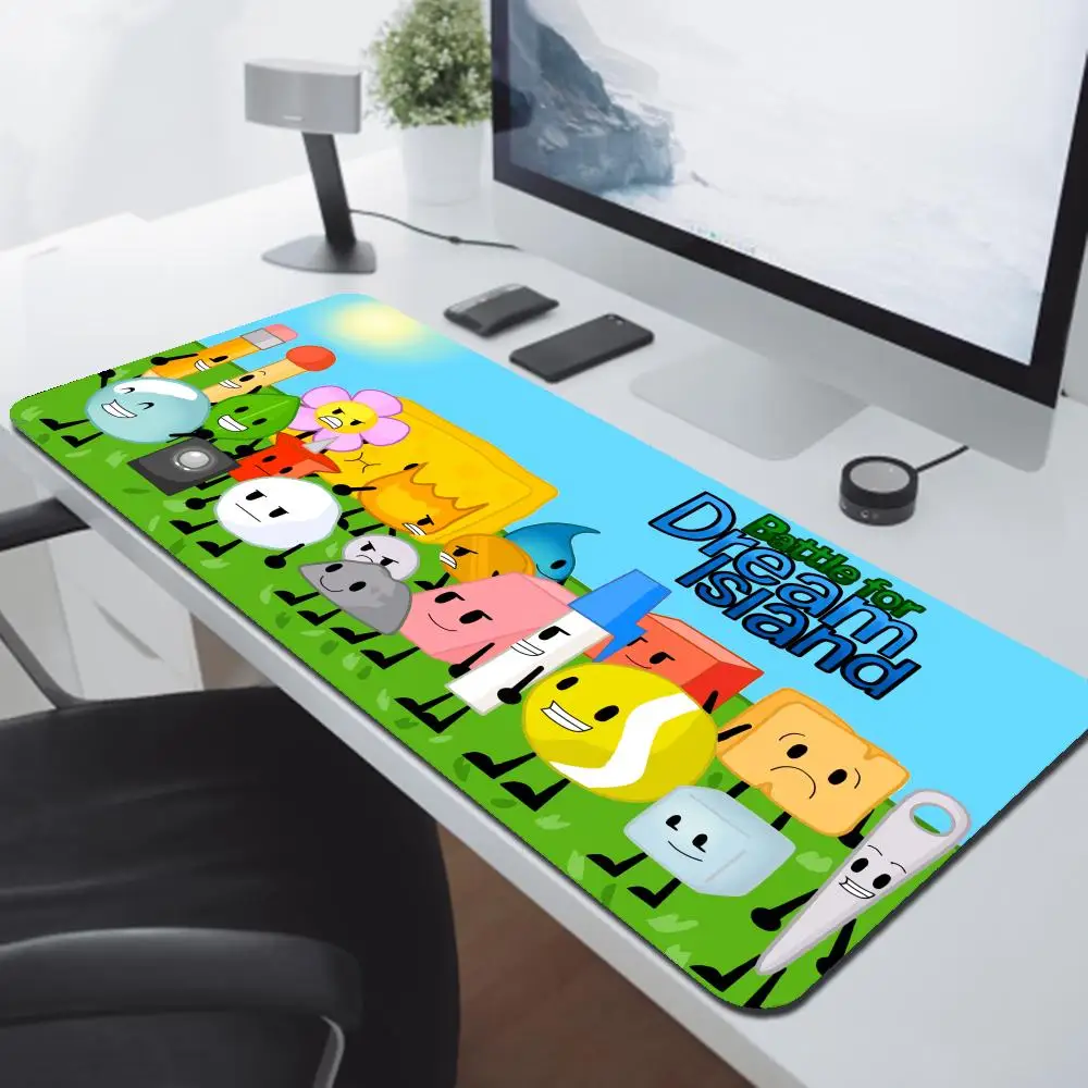 Bfdi Poster Battle For Dream Island Mouse Pad Cartoon Lockedge Large Gaming Pad Computer Gamer Keyboard Mat Desk Mousepad