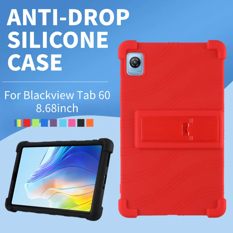 

Для Blackview Tab 60, 8,68 дюймов, мягкий силиконовый чехол, совместимый с планшетом Android 13, защитный чехол