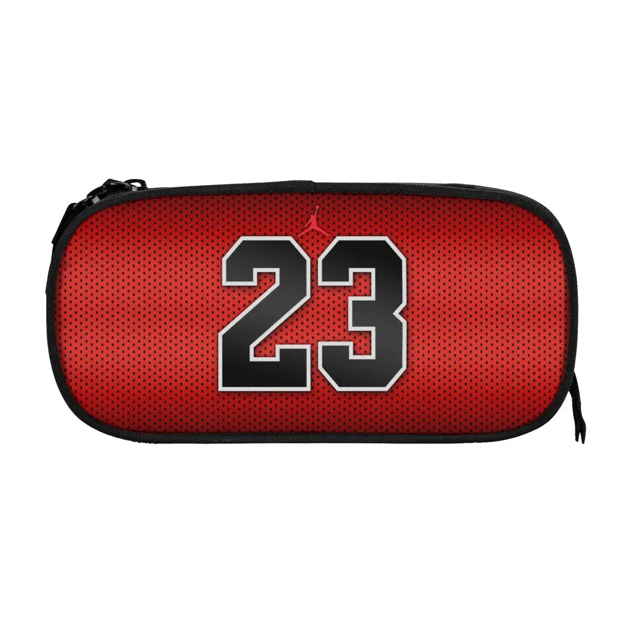 American Basketball Star No. 23 Big Capacity Pencil Pen Case Office College School Large Storage Bag Pouch Holder Box Organizer