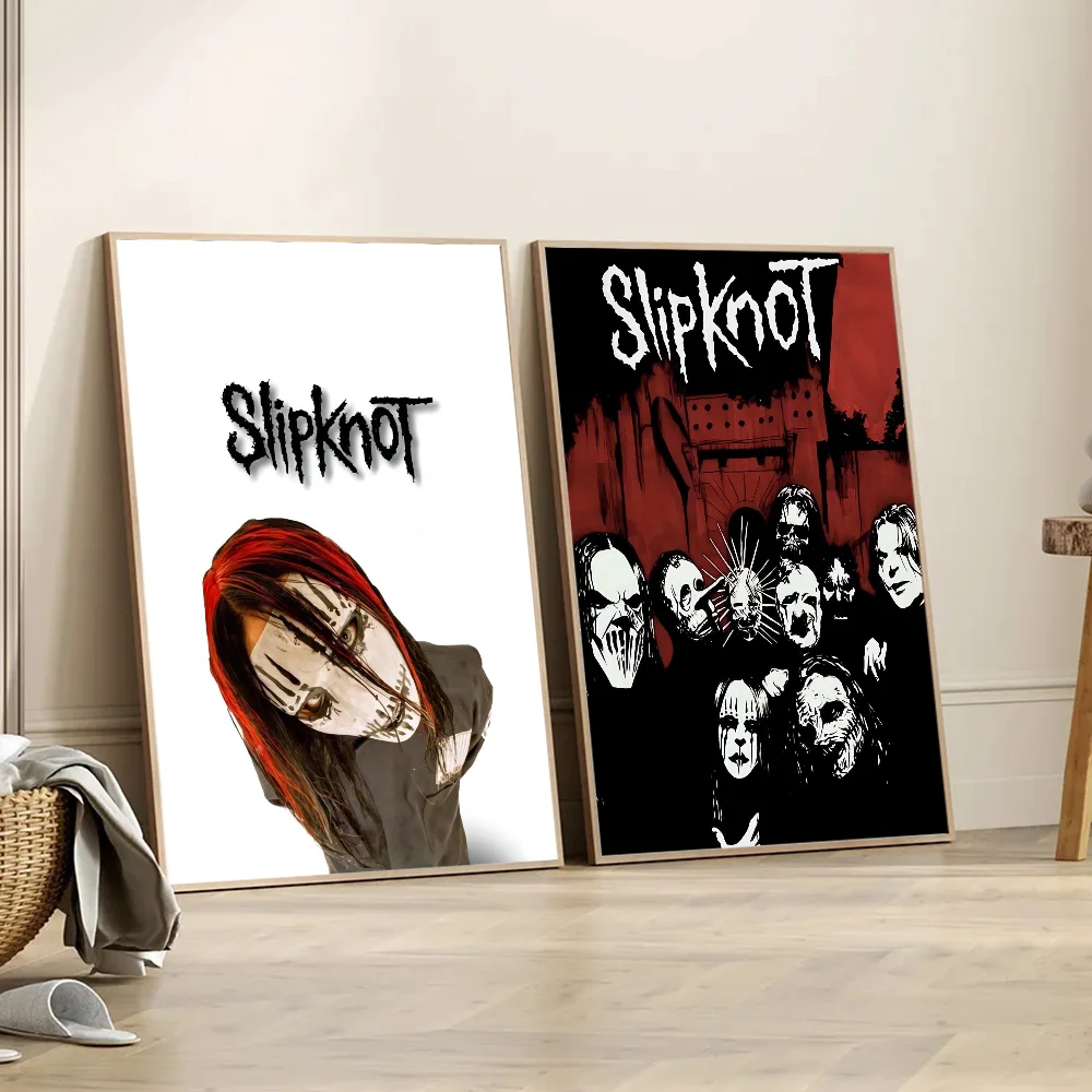 Heavy Rock S-Slipknot Band Self-adhesive Art Poster Whitepaper Prints Posters Artwork Aesthetic Art Wall Painting